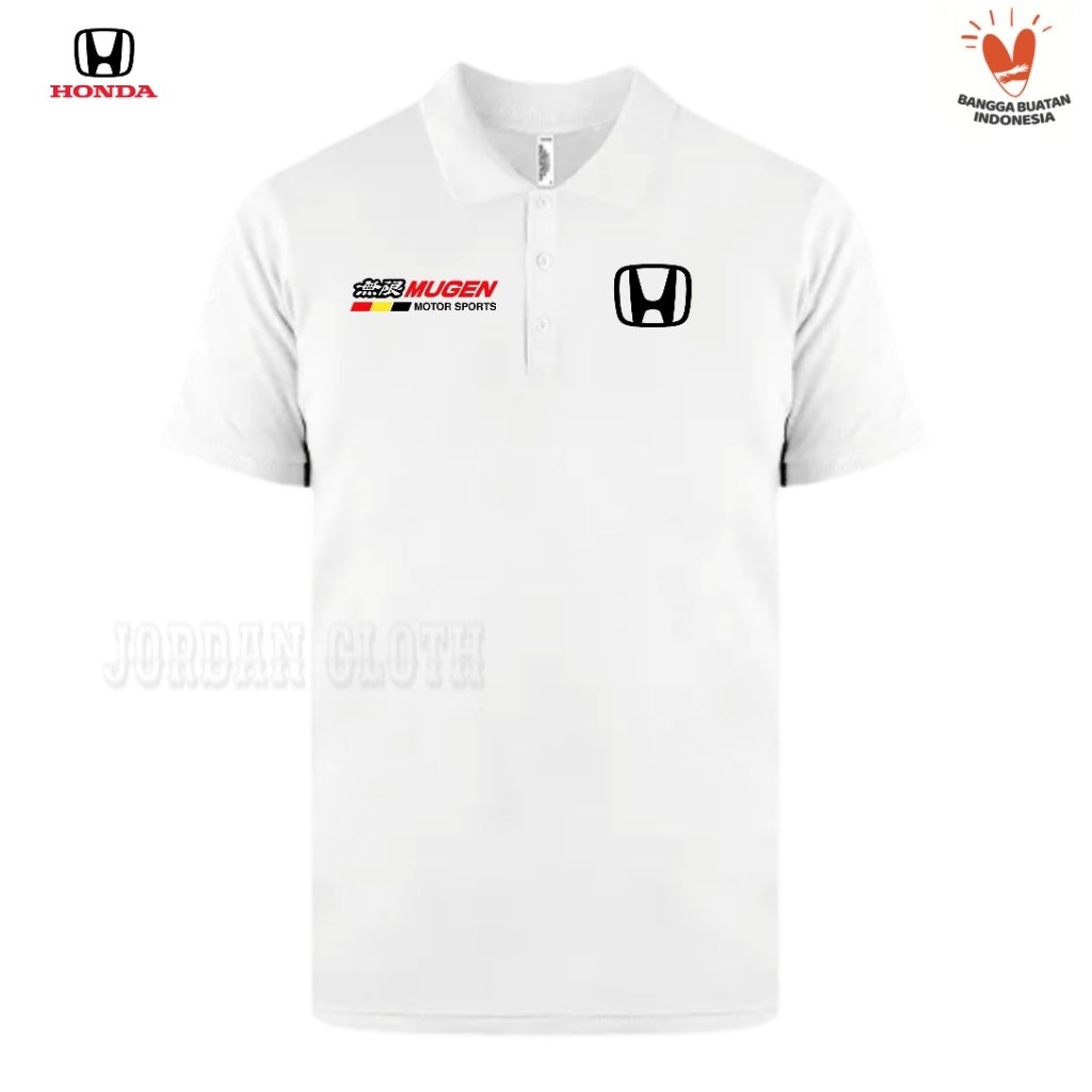 เสื้อโปโล เสื้อยืด เสื้อคอปก Honda Mugen Power คุณภาพสูง
