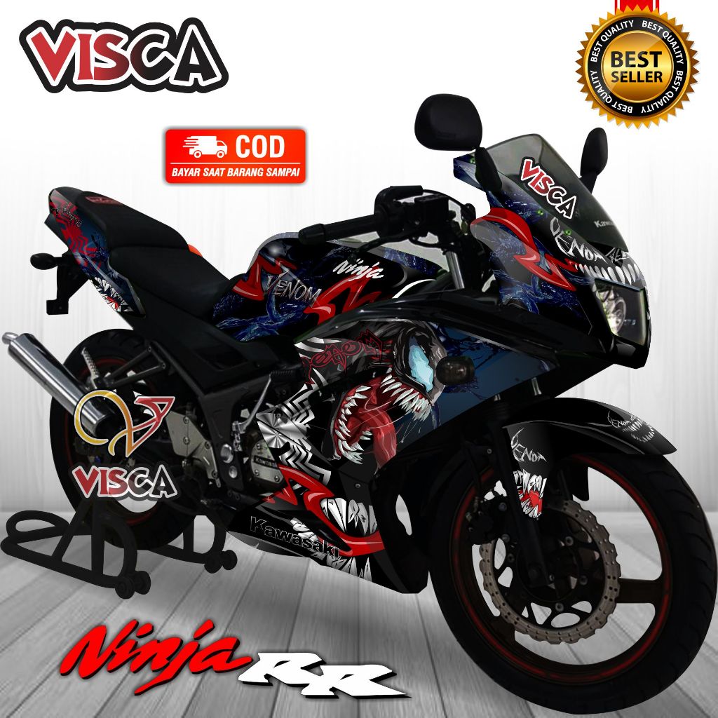 Decal Ninja RR 150 Full Body สติกเกอร์ Ninja RR 150 Full Body Striping Ninja RR ใหม่ Venom