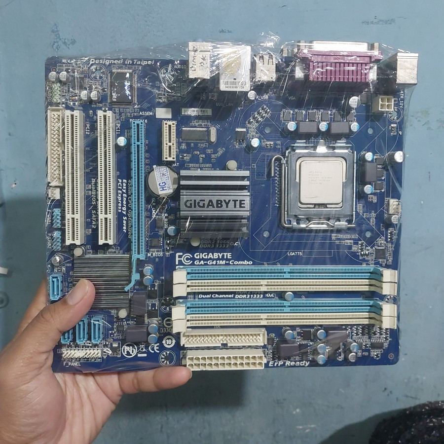เมนบอร์ด G41 gigabyte ซ็อกเก็ตคําสั่งผสม 775 ddr2 ddr3 เมนบอร์ด LGA 775 Core2duo Dualcore วินาที ORI