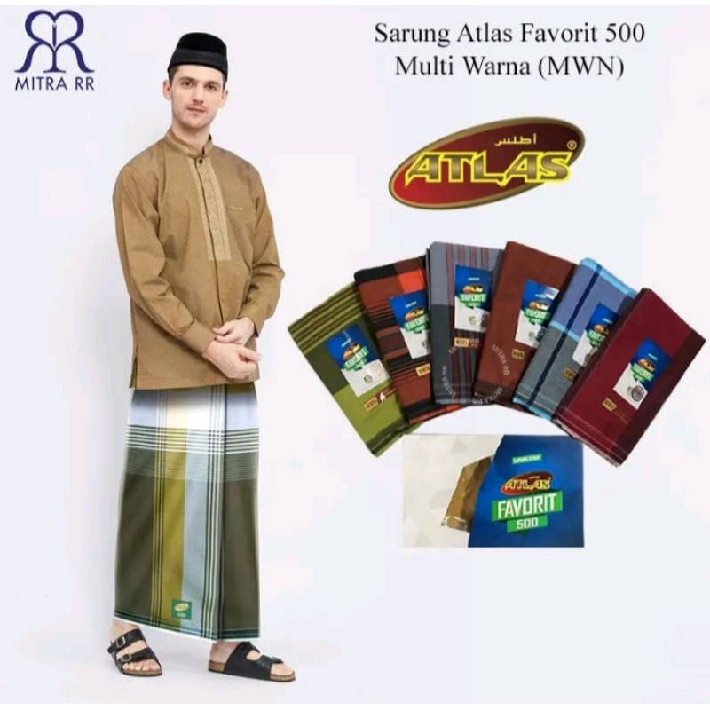 Favorite Atlas Top Sarong 500/520 Multi Color (MWN)/Ats Sarong/motif Atlas Sarong/new millnnial Atlas Sarong