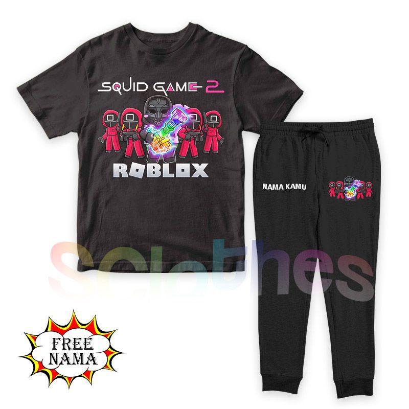 SQUID GAME 2 Roblox ชุดเสื้อยืดเด็ก