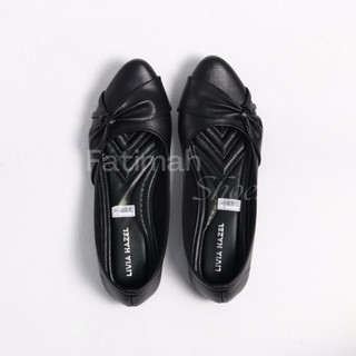 Sepatu Flatshoes Hitam Wanita HR50