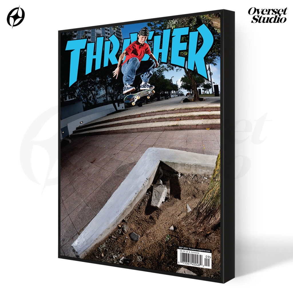 (โปสเตอร์ + Frameblock) Thrasher Aesthetic Wall Poster Minimalist Room Decor Wall Decor PST30