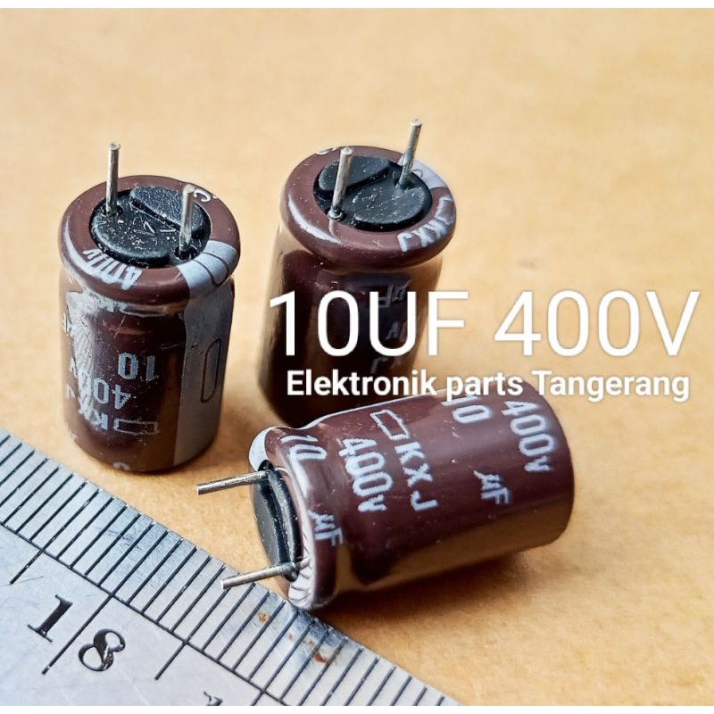 (1 ชิ้น) ELCO CAPACITOR 10UF 400V ELCO CAPACITOR 10UF 400V ELCO 400V 10UF CAPACITOR 10UF 400V