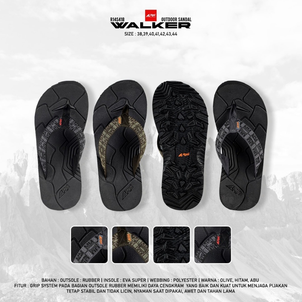 รองเท้าแตะผู้ชาย Walker Arei Outdoorgear