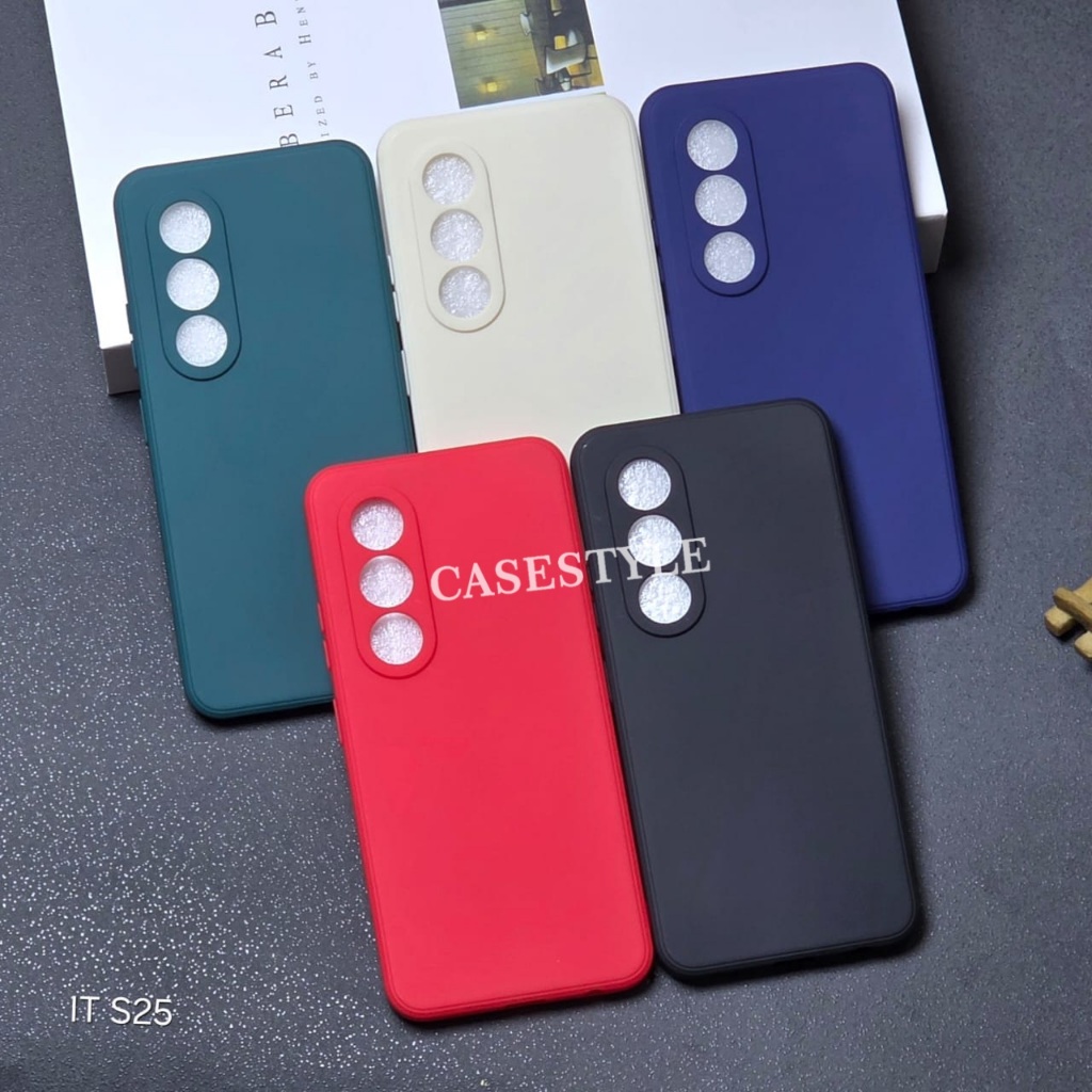 Case Itel S25 Itel S25 Ultra Softcase Candy Macaron Square Plain Case Itel S25 Itel S25 Ultra - Case