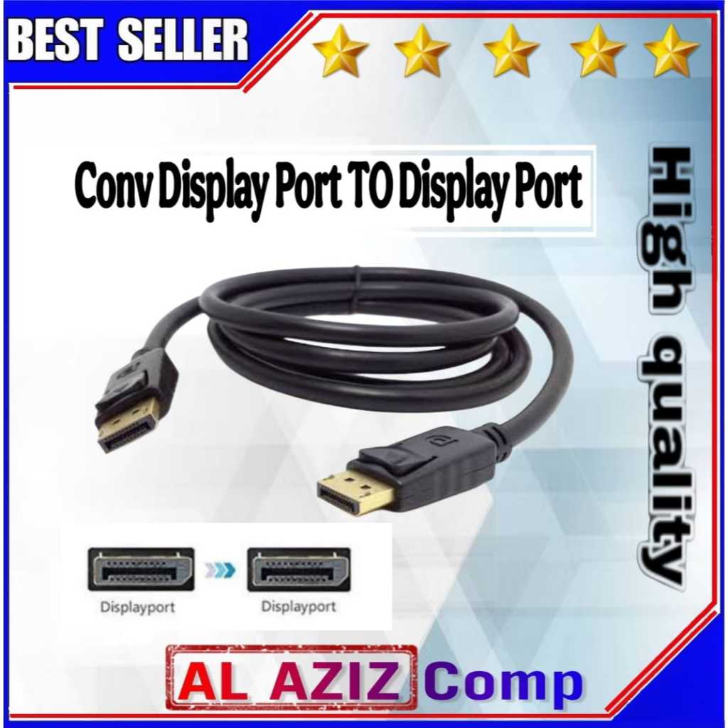 DISPLAY PORT TO DISPLAYPORT CABLE 1.8M / DP TO DP CABLE