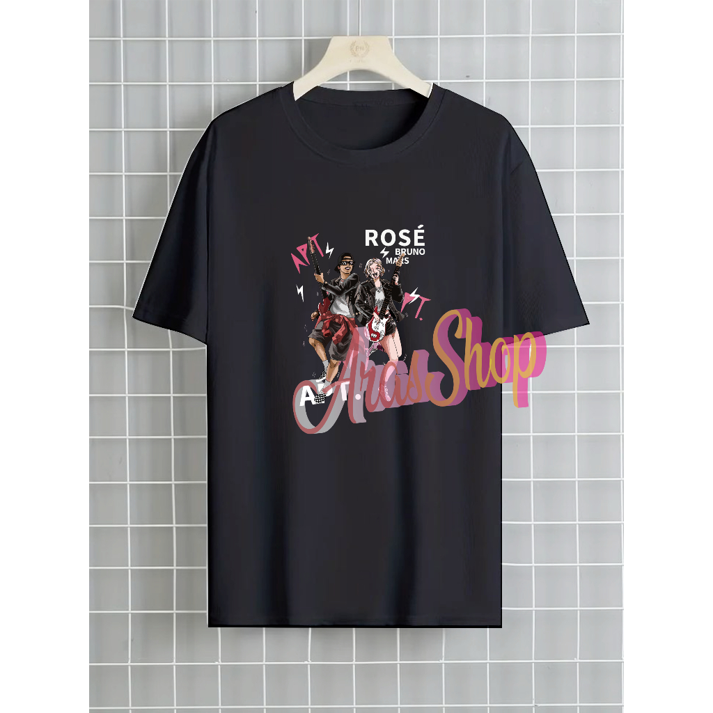 AS03 เสื้อยืด DISTRO BRUNO MARS & ROSE APT MATERIAL COTTON COMBED 30s