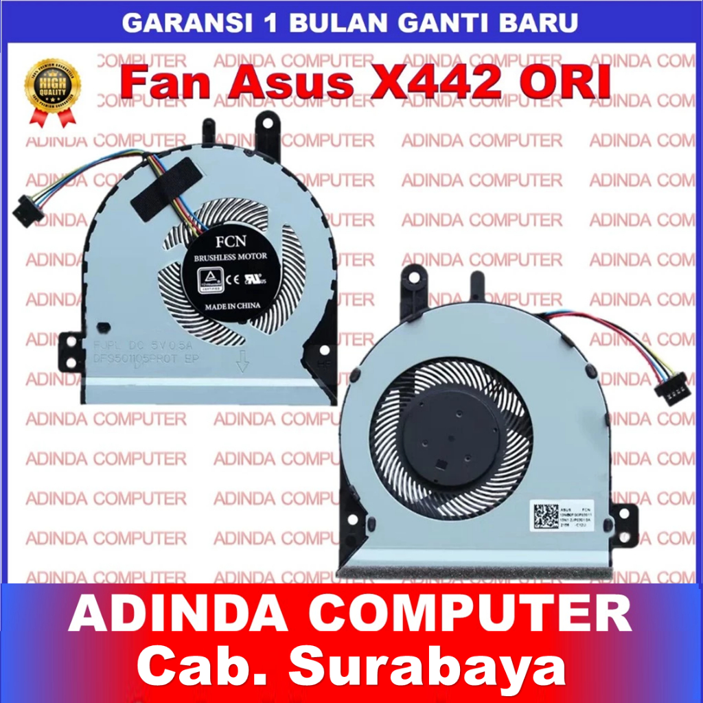 พัดลม Asus X442 X442U X442UA X442UF X442UN X442UQ X442UR X442URR X422URR A442 A480U F419 R419 R419 R