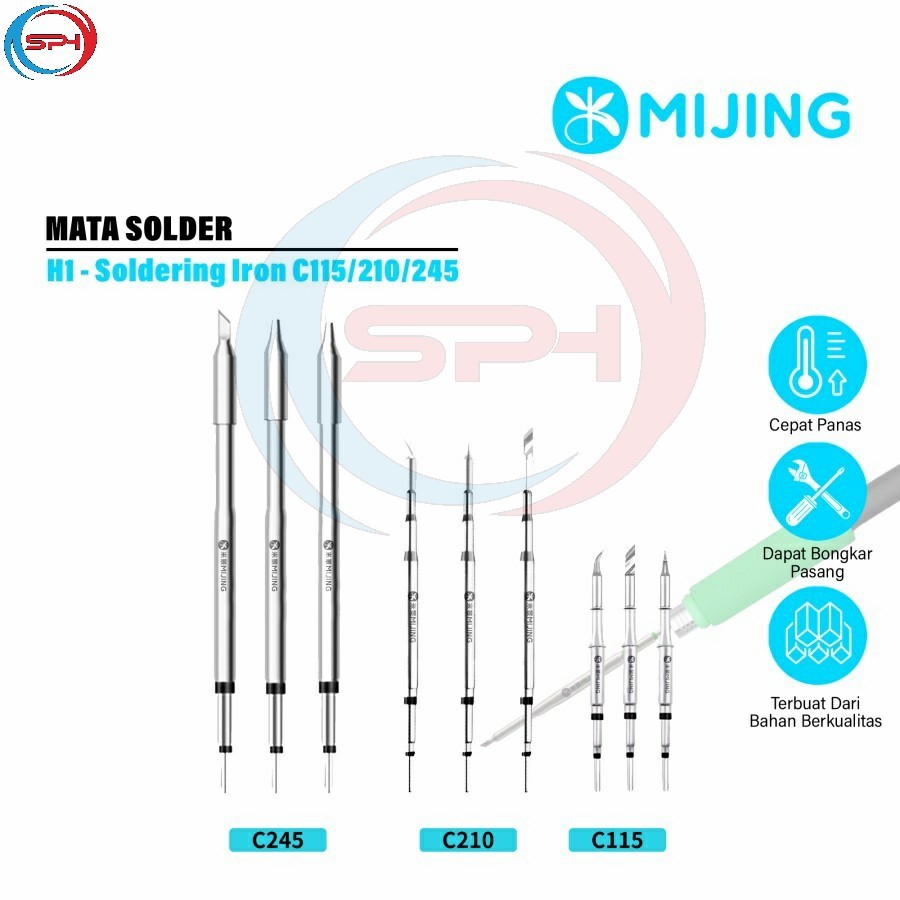 MATA Mijing H1 สถานีบัดกรีบัดกรีปลายหัวแร้ง หัวแร้ง C115K C115I C115IS C210K C210I C210IS C245K C245