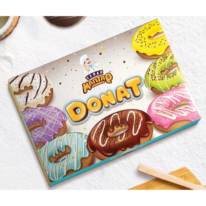 [SEDAP MANTAP DONT 6] กล่องเค้ก 27 X 18.5 X 5.5 กล่อง ขนาด 6 DONUT BREAD CAKE 27X18