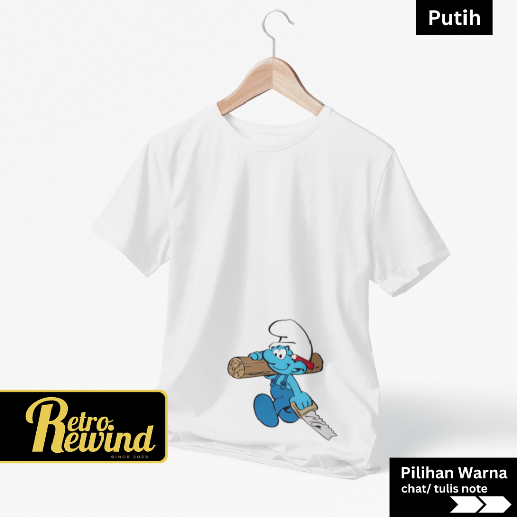 Smurf Comic T-Shirt 2 Adult T-Shirt Size S - 7XL Big Size Jumbo and Childrens T-Shirt Size XS - XL (