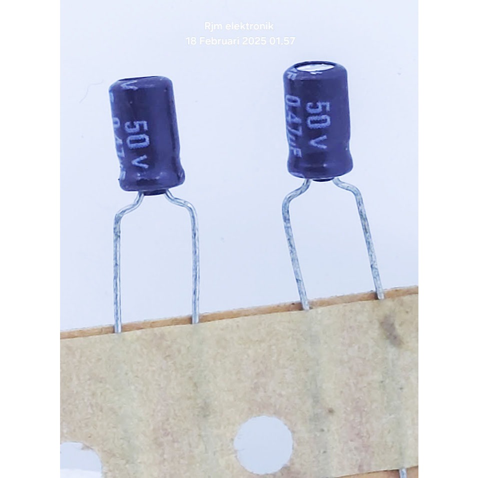 10 ชิ้น elco 0.47uf 50v และดีที่สุด