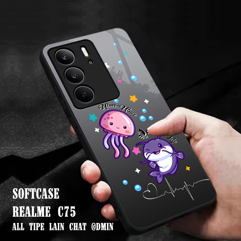 MC907- Softcase Glass Kaca Realme C75 - Reame C75 2024 - Casing HP - Realme C75 - Case All Type HP