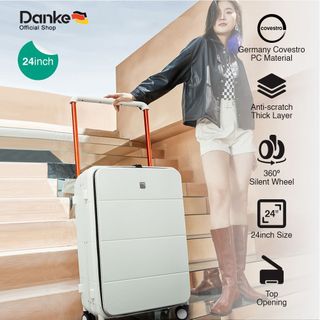 Danke Horizon Top Load 24inch H9876-24 - Koper Kabin 24in Buka Atas TSA Lock Anti Maling Anti Gores Baret Pecah Tahan Banting Peyok Ringan 4 Roda Kuat Putar 360 derajat Bagasi Pesawat  HP Handphone Tas Traveling Makeup