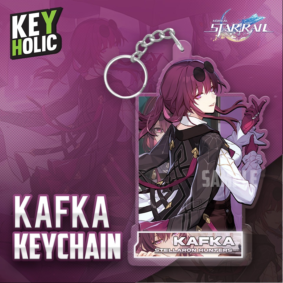 GANTUNGAN Honkai Star Rail Kafka พวงกุญแจอะคริลิค 2 ด้านของขวัญของที่ระลึก