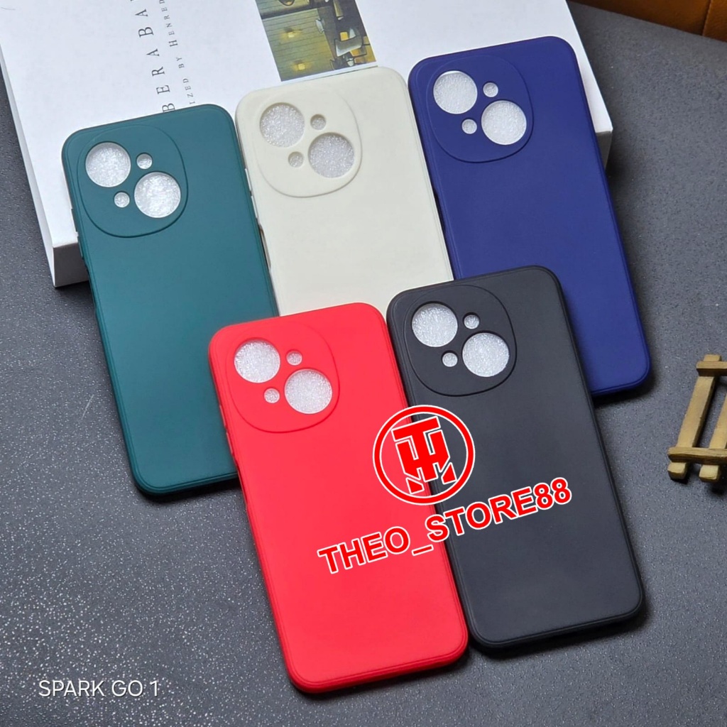 TECNO SPARK GO 1 เคส MACAROON SQUARE EDGE CASE LIQUID EDGE TECNO SPARK GO 1