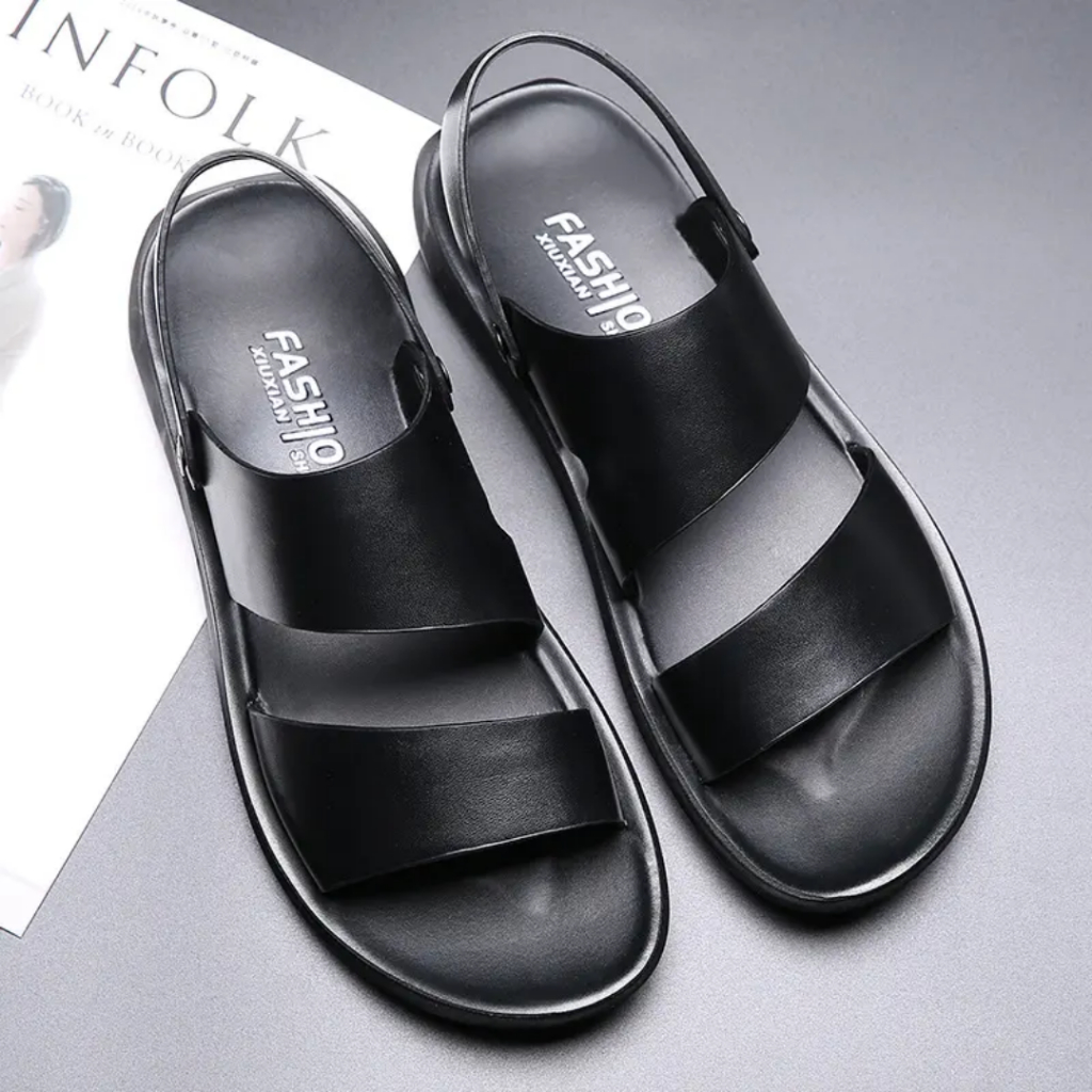 รองเท้าแตะหนังผู้ชายสไลด์ Anti Slip Anti Slip Soft ไซส์ 39 - 43 - CODE RZ1