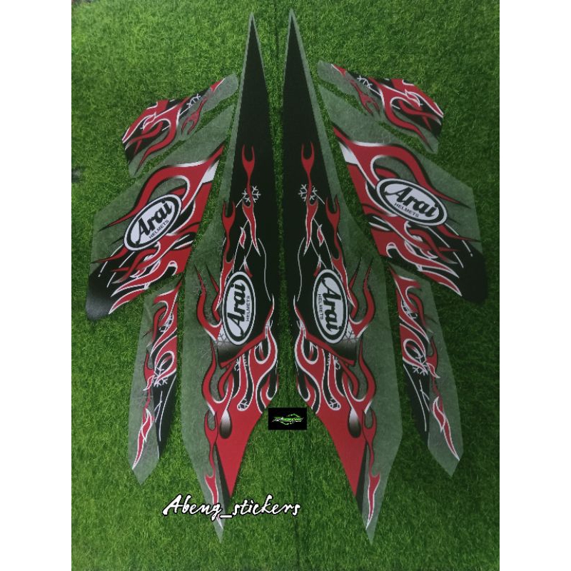 สติ๊กเกอร์แถบเต็นท์ VCX 160 ดีไซน์ ARAI