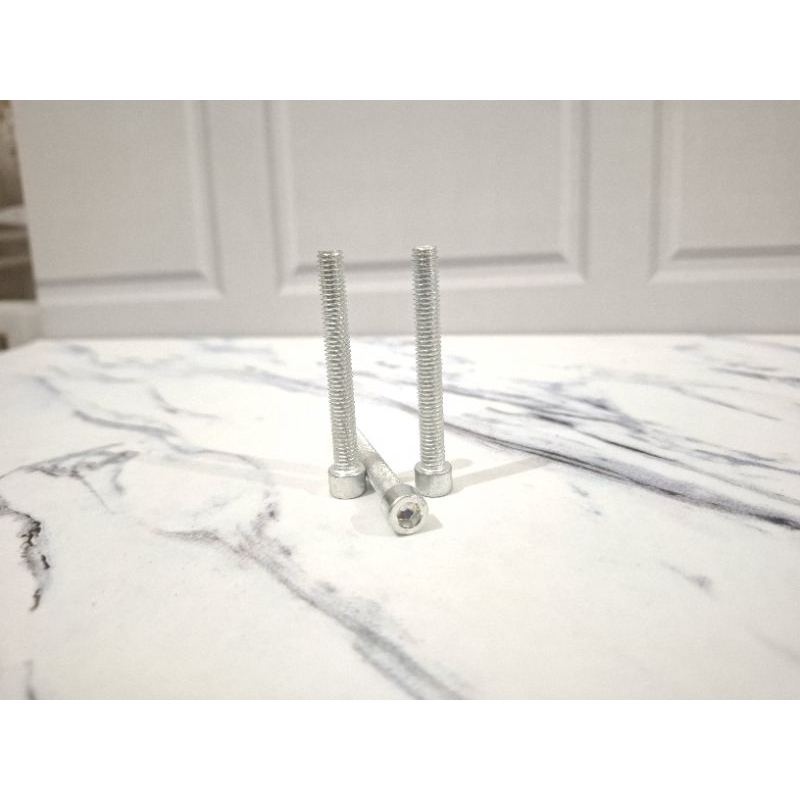 [25 ชิ้น] Bolt L M6x50 Thread 10 Nickel Key L5 6x50 M6 6mm 1.00