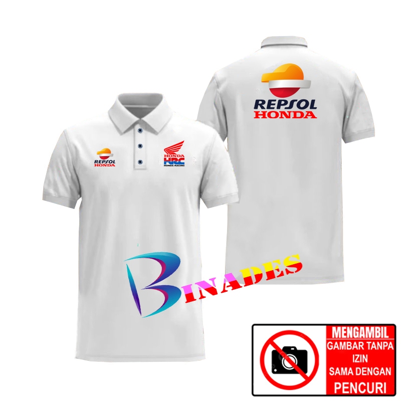 ขาย เสื้อยืดคอปก เสื้อยืดคอปก REPSOL - HRC - HONDA BINADES