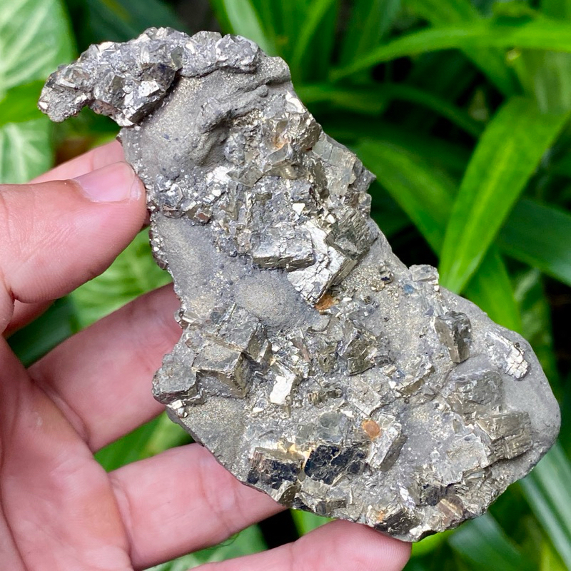 202Gr TOP Natural Pyrite - Pyrite Cubic Pyrite Gems Collection