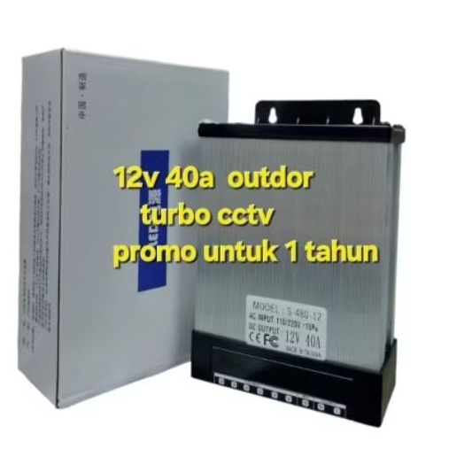 Outdoor Power supply 12v 40a / กันฝน 12 โวลต์ 40 แอมป์