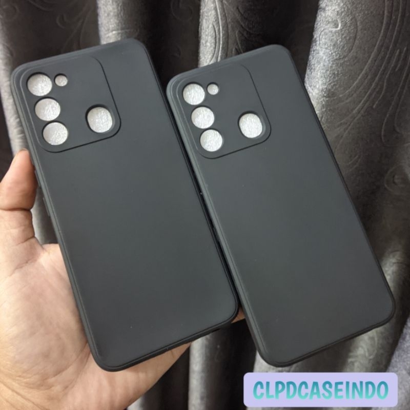 Tecno Spark 8C KG5K KG5J เคสนิ่ม สีดําด้าน