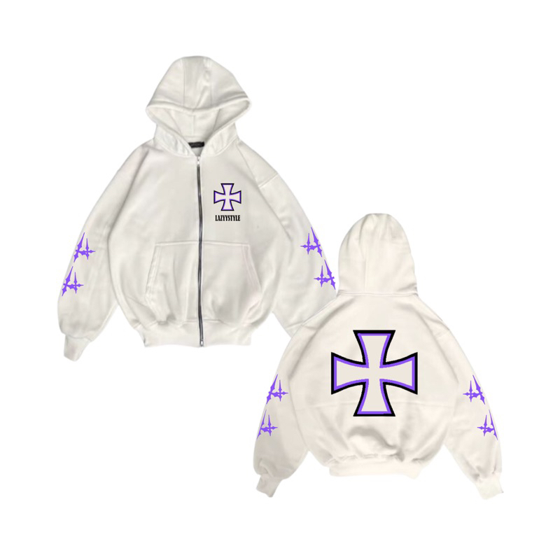 LS LS LS LS LS LS LS | HOODIE BOXY ZIPPER OVERSIZE 300gsm | เซนต์เอ็กซ์