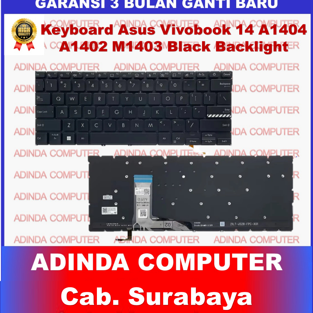 คีย์บอร์ด Asus Vivobook 14 Pro A1404 A1402 A1402Z A1402ZA ADOL14Z D1402