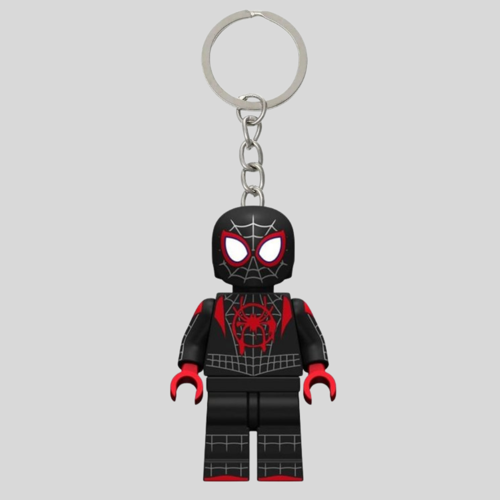 GANTUNGAN Miles Morales LEGO พวงกุญแจ | พวงกุญแจ LEGO Miles Morales | ซีรีส์มาร์เวล