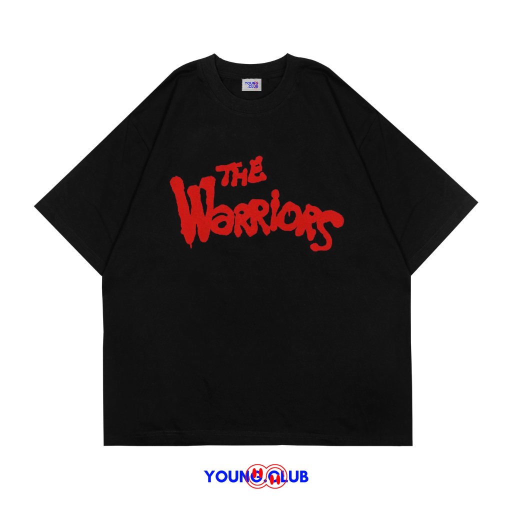 หนุ่ม.CLUB | เสื้อยืด THE WARRIORS FONT | เสื้อยืด OVERSIZE สไตล์สีดํา Y2K VINTAGE BOOTLEG GRUNGE SK