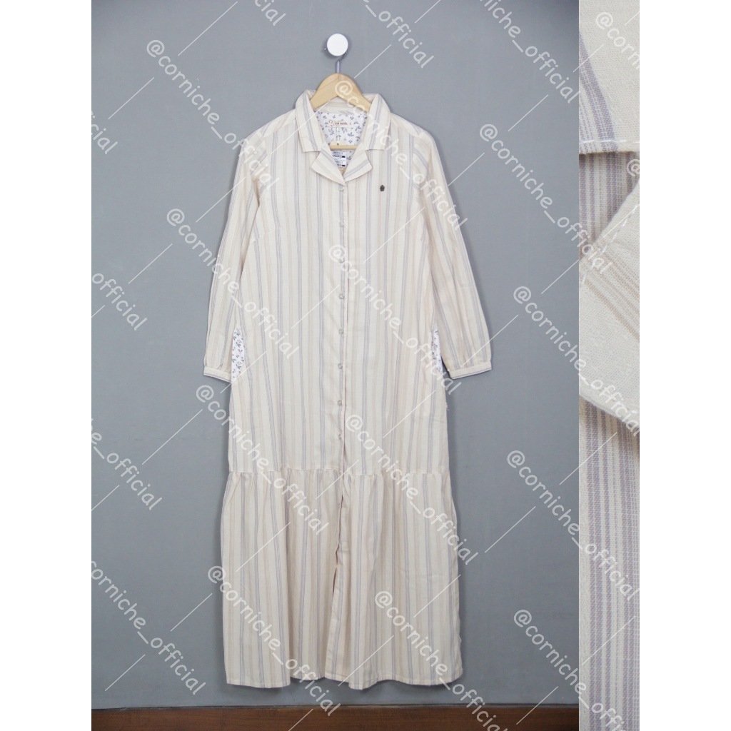Corniche Nasya Dress Taupe สีเทา - TP501892
