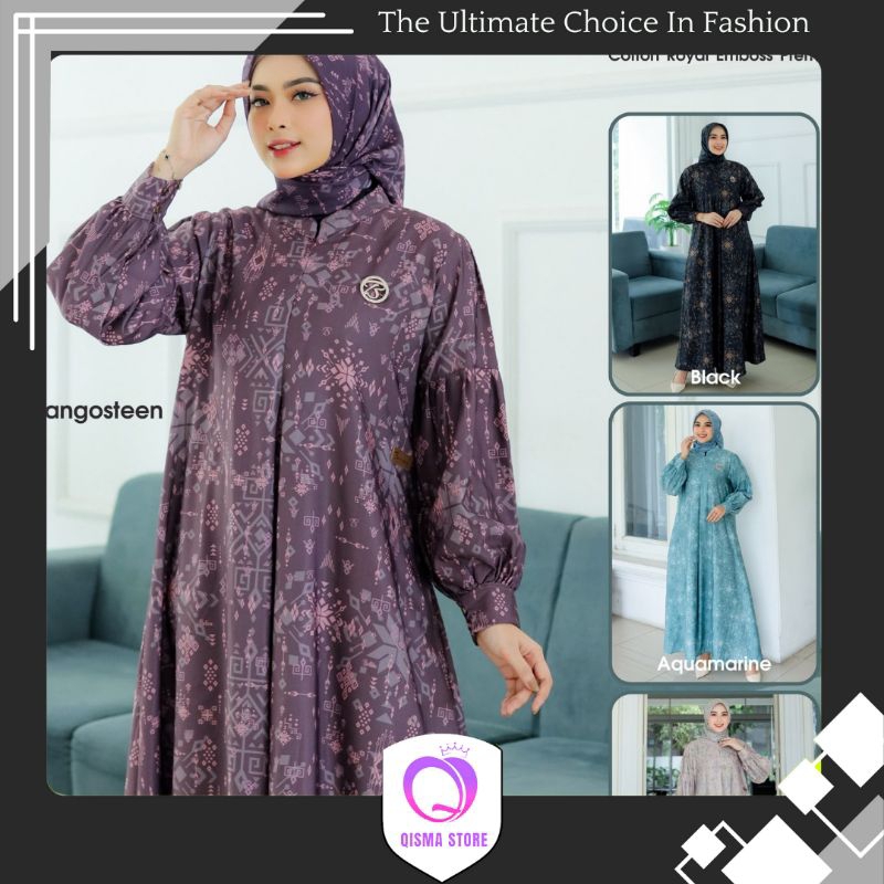 JENALOKA DRESS MOM + HIJAB BY BELVA // QISMA STORE