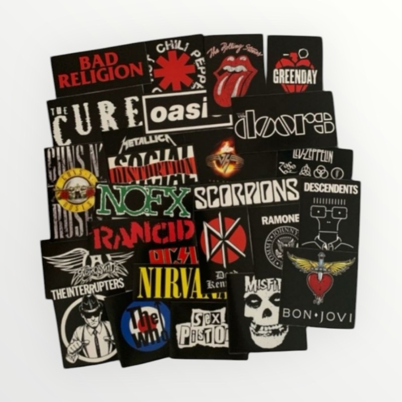 Rock, Metal, Punk, Grunge Band Sticker Pack (บรรจุ 26 ดวง)