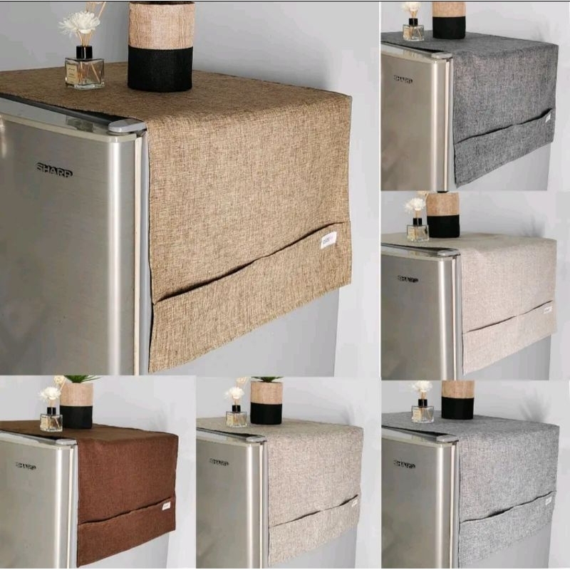 DENIM FRIDGE Cover / UK 115 X 47 / 1-2 ประตูผ้าคลุมตู้เย็น