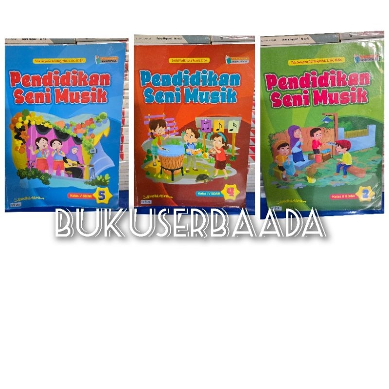YUDHISTIRA USED BOOK - MUSIC ART EDUCATION GRADES 1/2/3/4/5/6 SD K MERDEKA