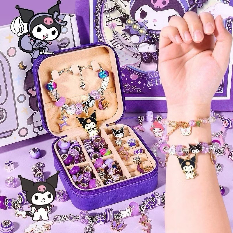 Kiromi Melody Cinnamoroll Character Bracelet Box Set / Sanrio Character Childrens Bracelet หรือ Neck