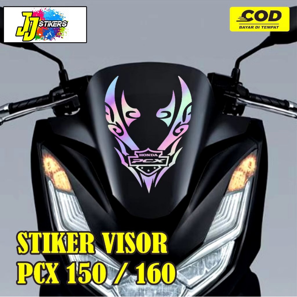 Honda Pcx Motorcycle Visor Sticker / custom Pcx Visor Cutting Sticker 1 สี