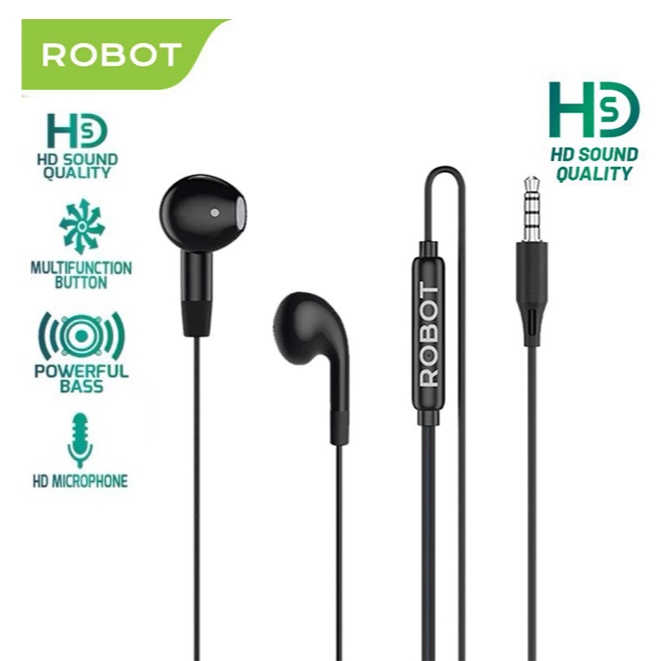 ROBOT RE50 / หูฟังแฮนด์ฟรีชุดหูฟัง ROBOT RE50 พร้อมการรับประกันอย่างเป็นทางการของ MIC ORGINAL