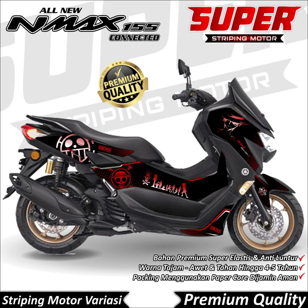 Nmax New 2020 - 2022 สติ๊กเกอร์ Anti-Fade Cool Nmax New 2020 - 2022 Striping Yamaha Nmax New 2020 - 