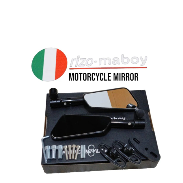 กระจกวงจร Rizo-Maboy Black Series – กระจกสีน้ําเงินและขาว มีสไตล์ และสากล