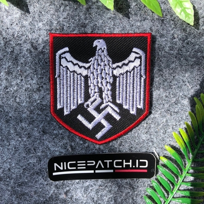 Merah Patch N4z1 Eagle Logo outline Red Second World War Uniform Knicks WW2