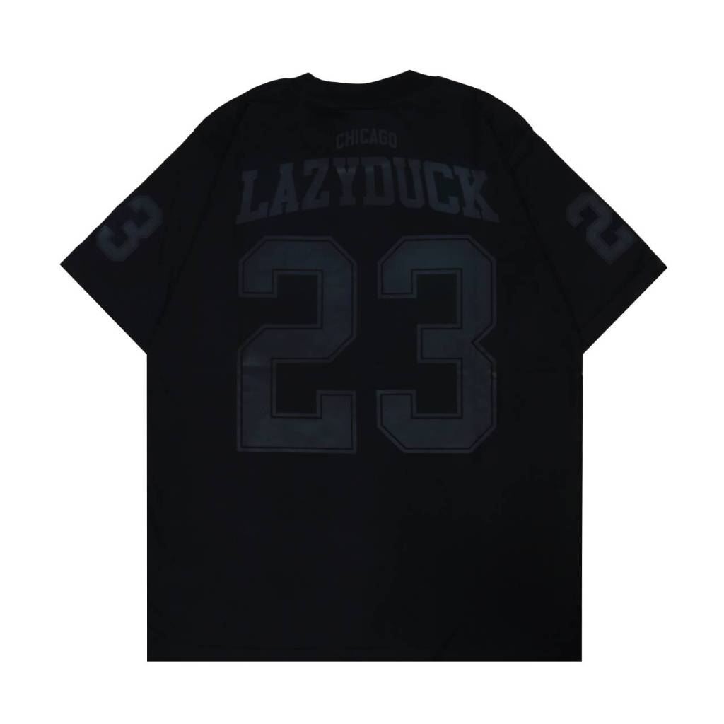 LAZYDUCK - เสื้อยืด Chicago Full Black 23 - เสื้อบาสเก็ตบอล Chicago Black สําหรับผู้ชายและผู้หญิง