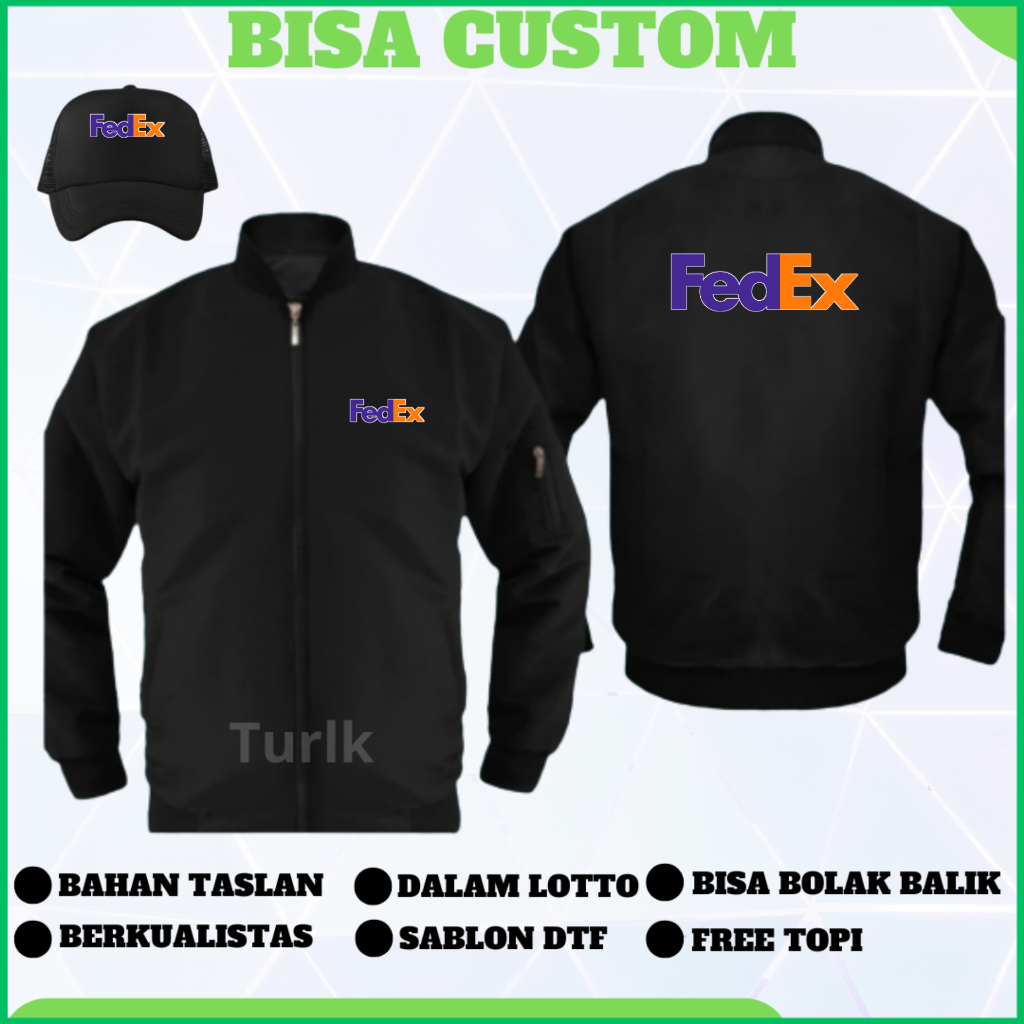 Fedex Jacket Fed Ex Custom Bomber Jacket