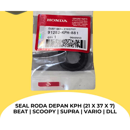 ซีลล้อหน้า GRAND KARISMA SCOOPY VARIO SPACY VERZA BEAT REVO 21X37X7 91251-KPH-901