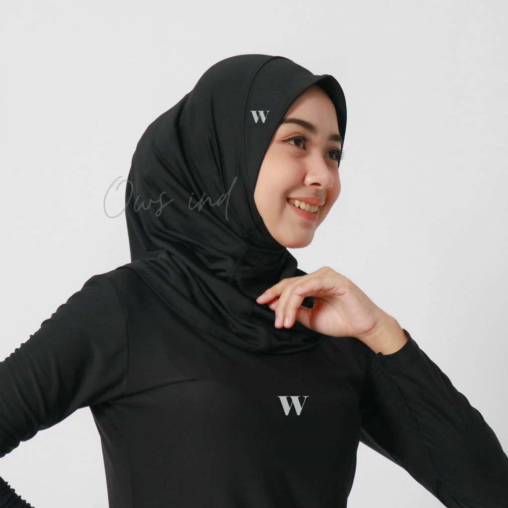 Instant Hijab bergo ยิมวิ่งสปอร์ตของผู้หญิงว่ายน้ํา ows und