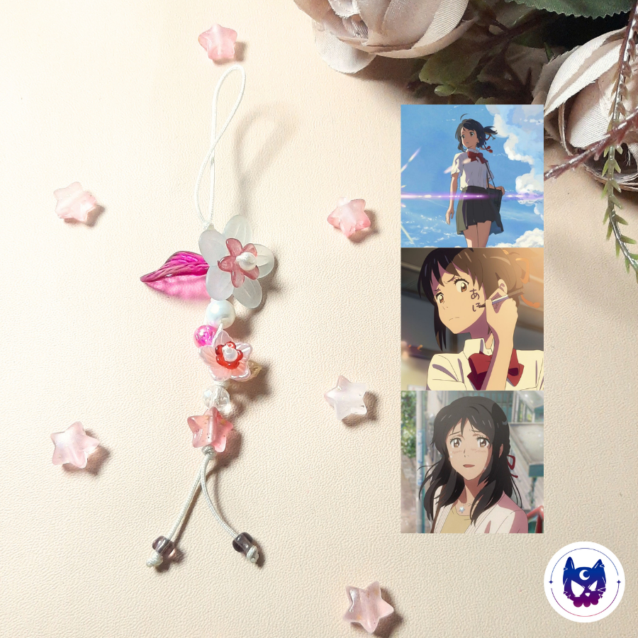 HP GANTUNGAN [PC 16] Phone Charm/พวงกุญแจลูกปัดอะนิเมะ - Kimi No Nawa Your Name Makoto Shinkai