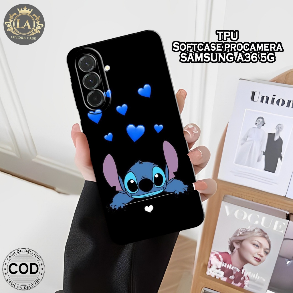 เคส HP ล่าสุด SAMSUNG A36 5G - เคส Leviora - เคส Stitch แฟชั่น - เคส SAMSUNG A36 5G Softcase - เคสกล