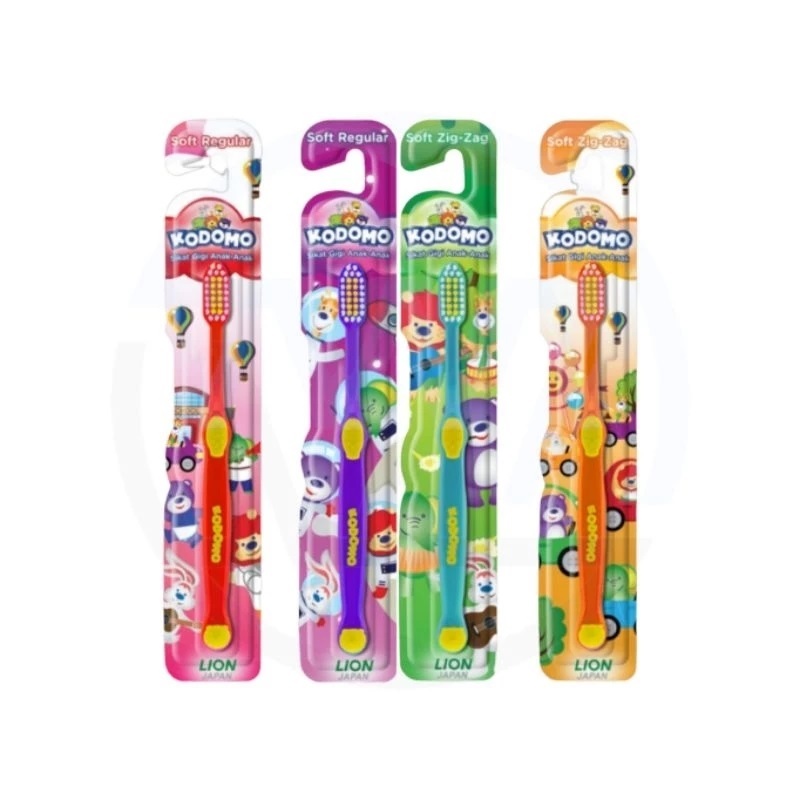 Kodomo REGULAR และ zig แปรงสีฟันเด็ก